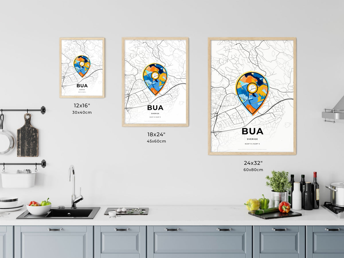Boo Sweden art map size chart