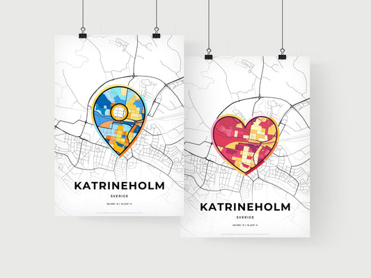 Katrineholm Sweden art print for couples