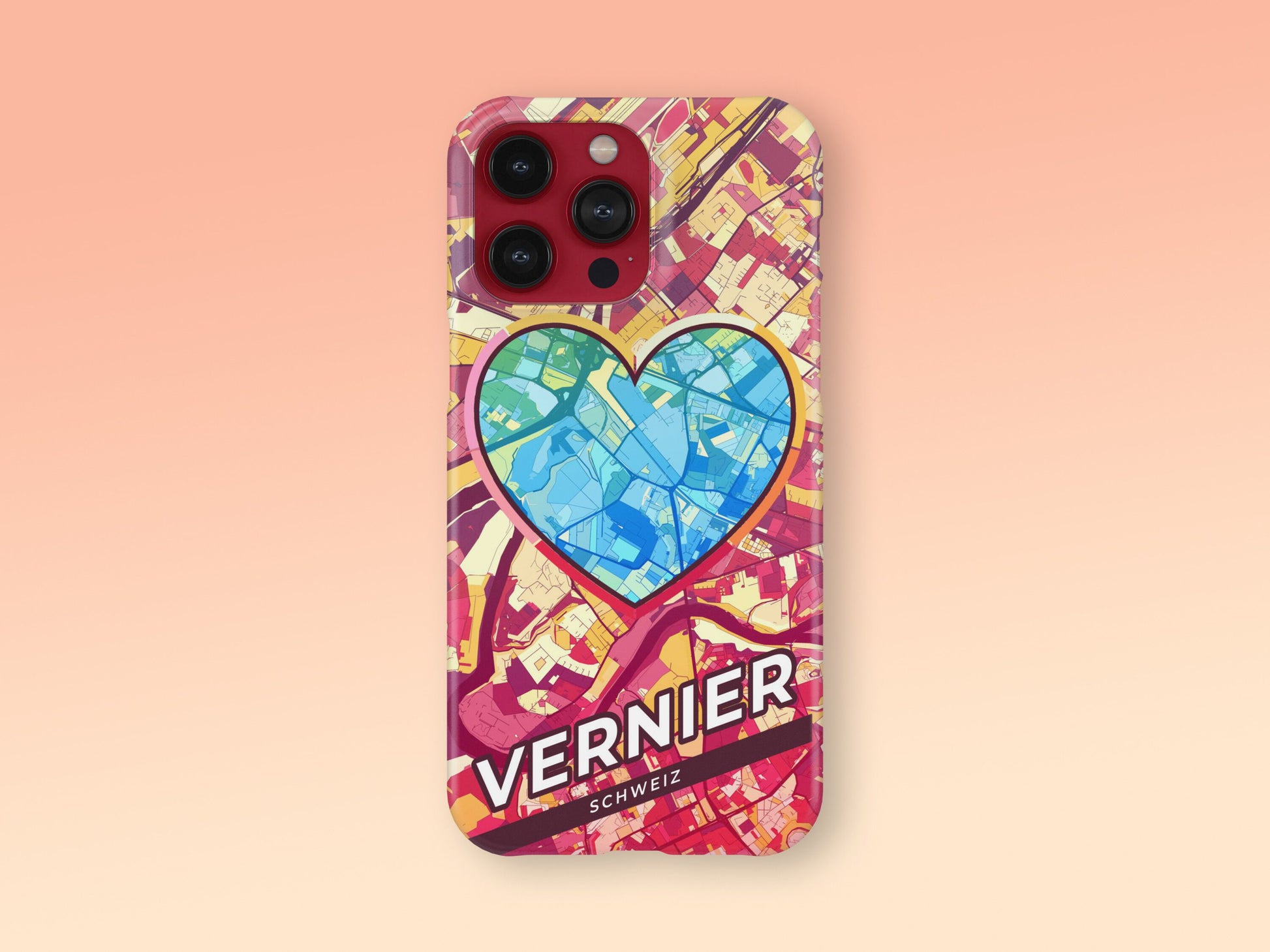 Vernier Switzerland slim phone case with colorful icon 2