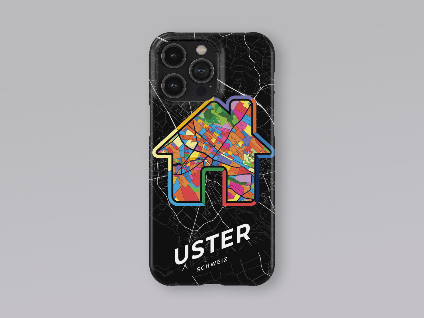 Uster Switzerland slim phone case with colorful icon 3
