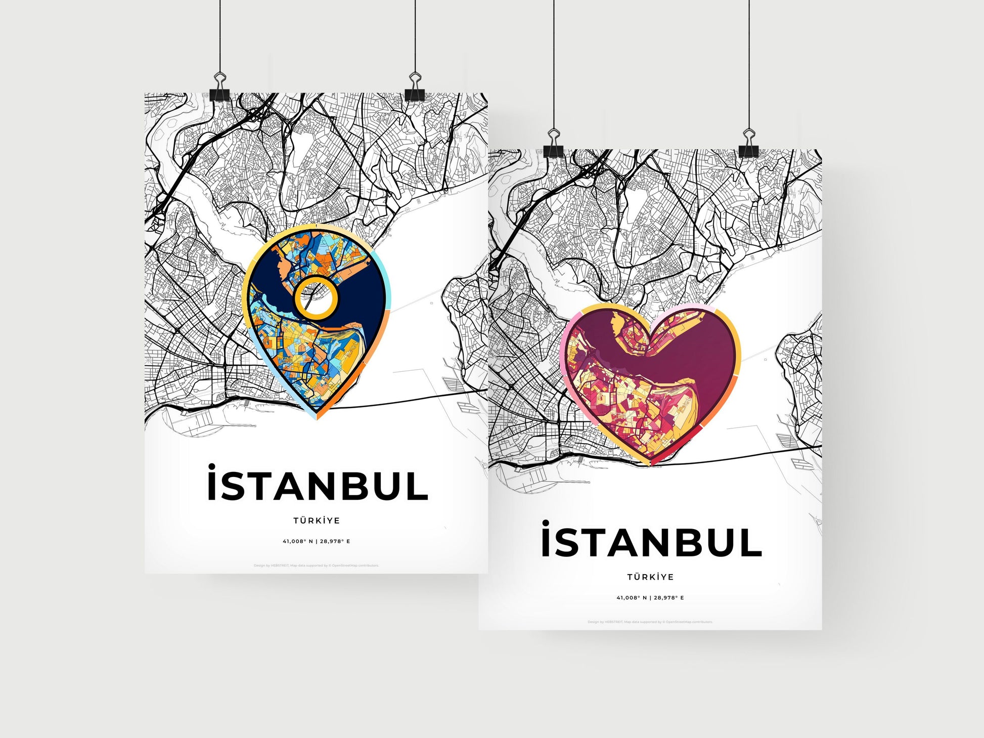 Istanbul Turkey art print for couples