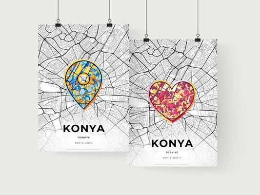 Konya Turkey art print for couples