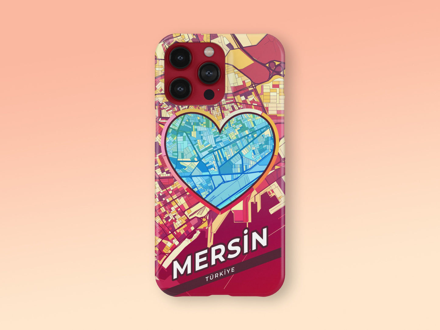 Mersin Turkey slim phone case with colorful icon 2