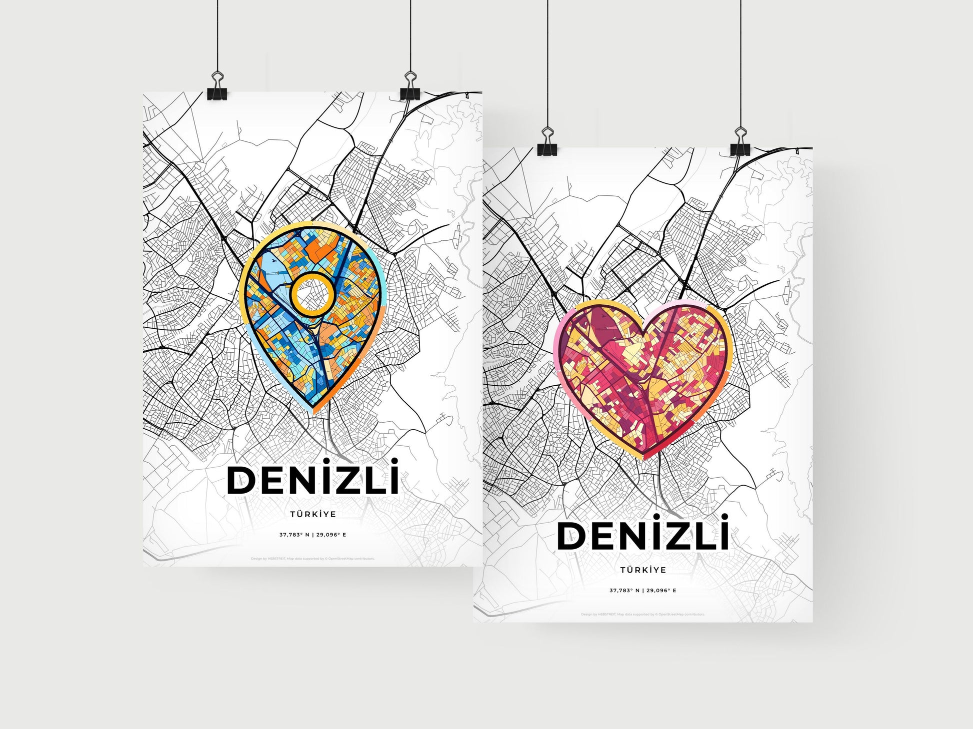 Denizli Turkey art print for couples