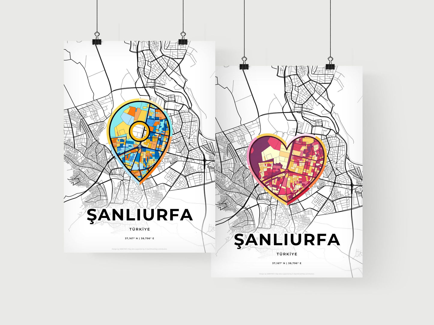 Şanliurfa Turkey art print for couples