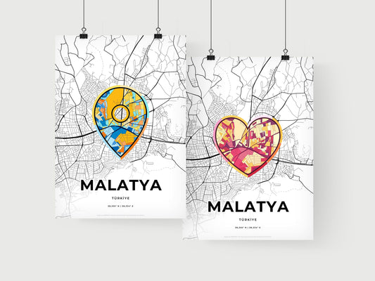 Malatya Turkey art print for couples