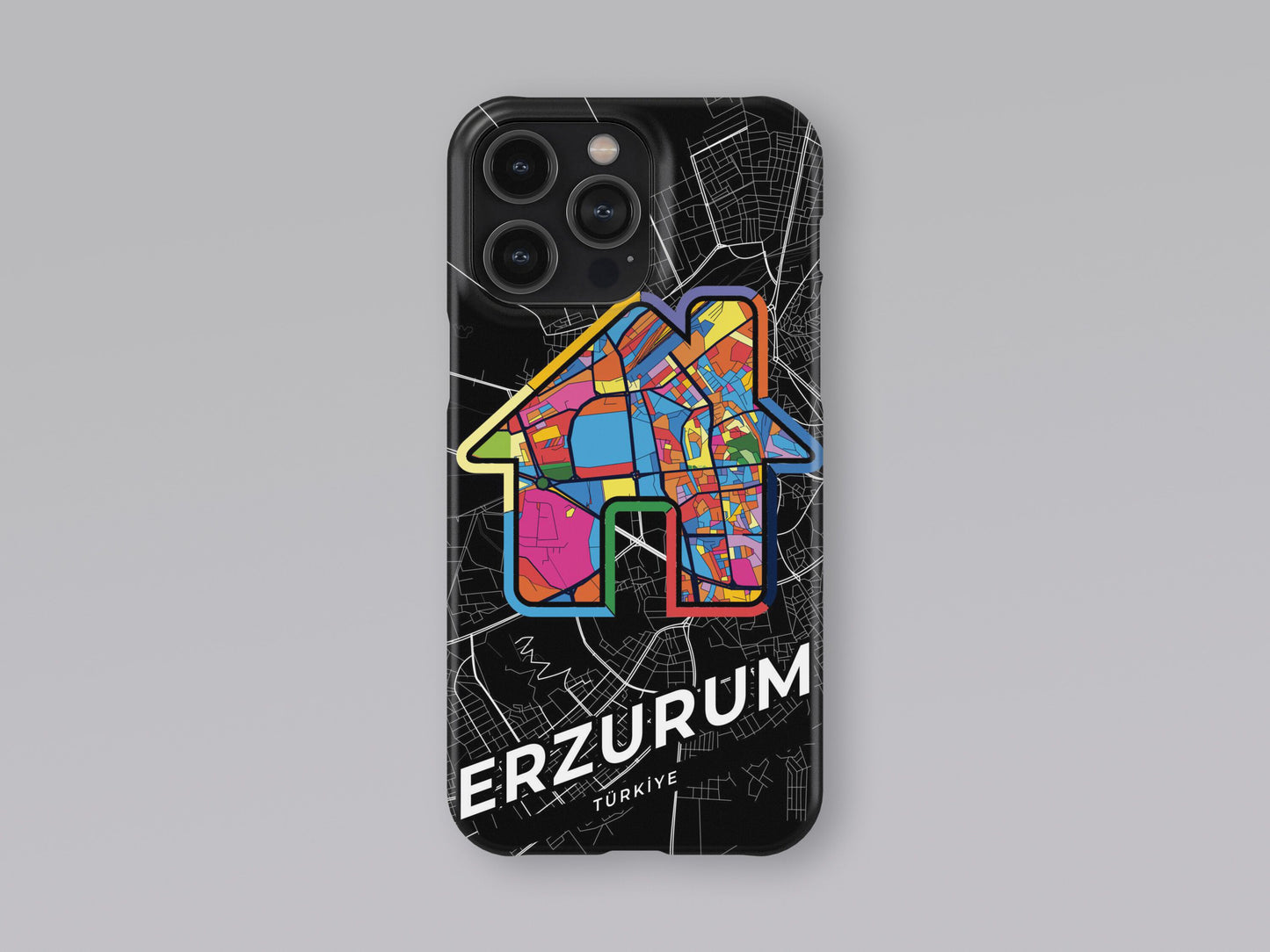 Erzurum Turkey slim phone case with colorful icon. Birthday, wedding or housewarming gift. Couple match cases. 3
