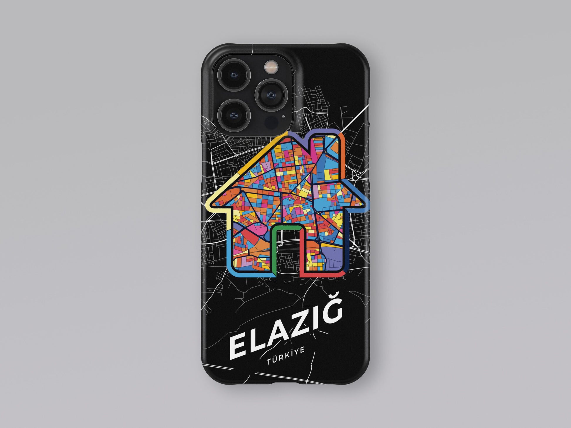 Elâzığ Turkey slim phone case with colorful icon. Birthday, wedding or housewarming gift. Couple match cases. 3