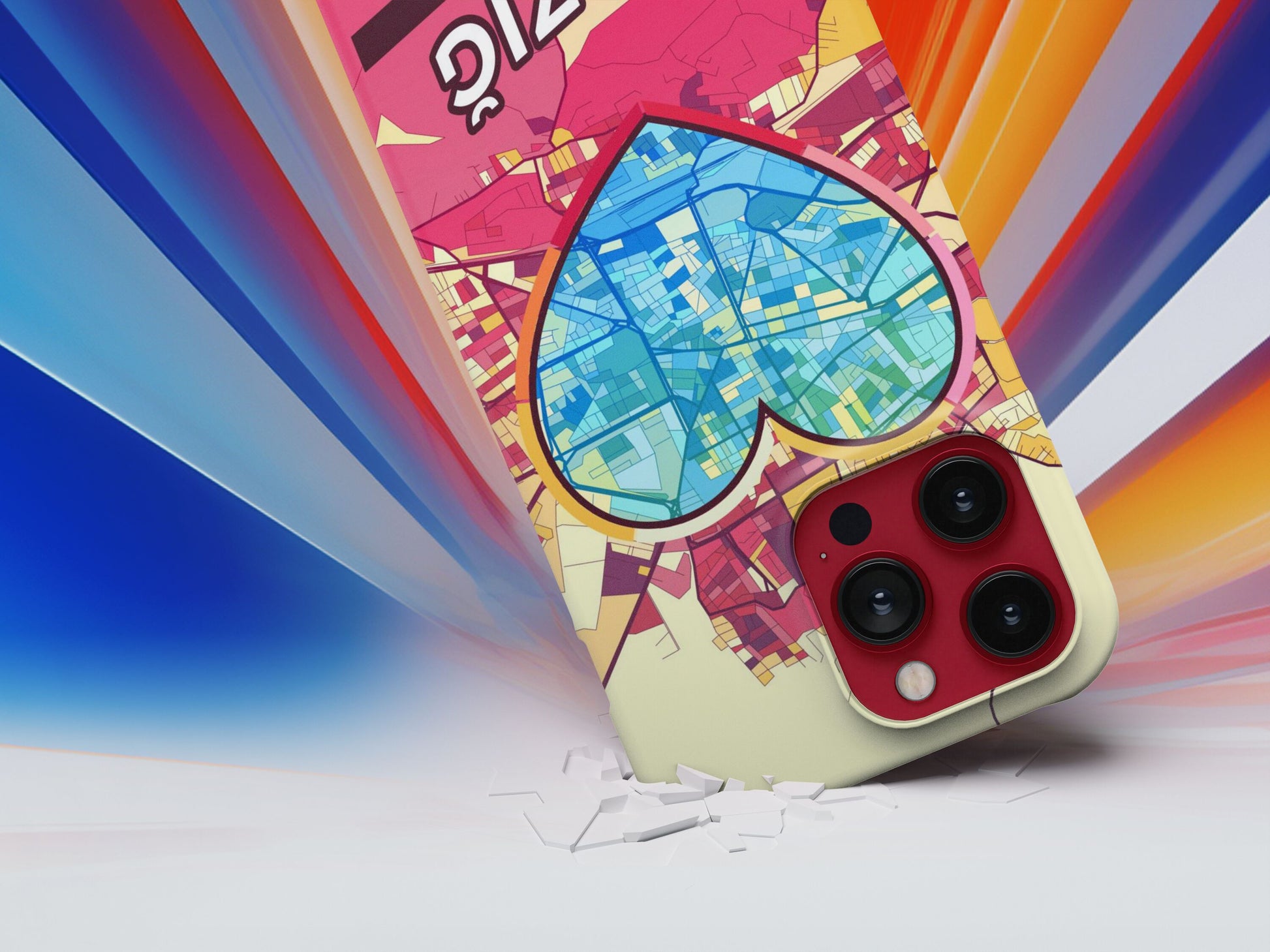Elâzığ Turkey slim phone case with colorful icon. Birthday, wedding or housewarming gift. Couple match cases.
