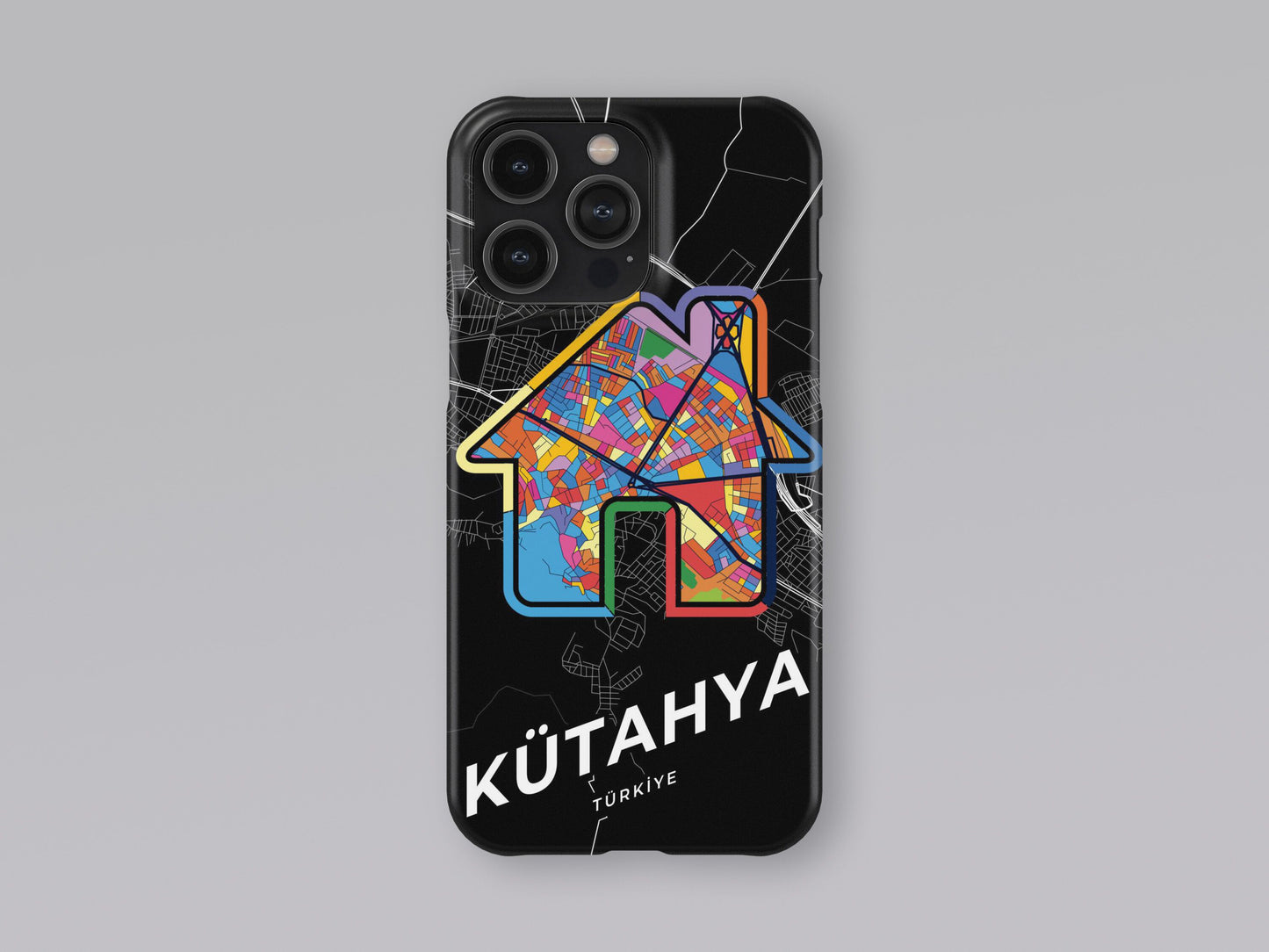 Kütahya Turkey slim phone case with colorful icon. Birthday, wedding or housewarming gift. Couple match cases. 3