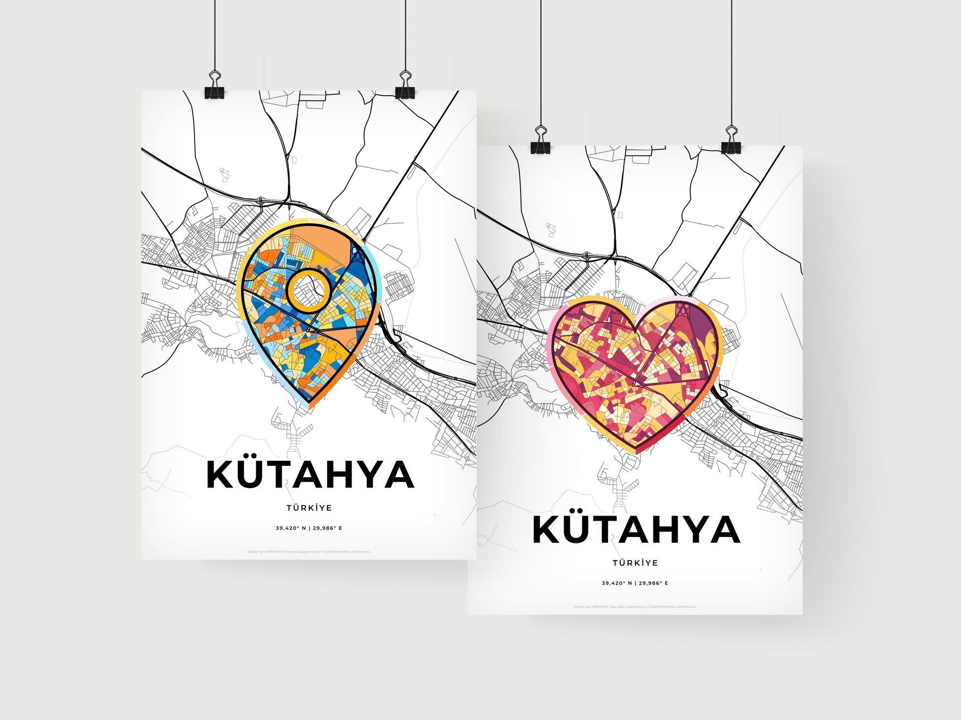 Kütahya Turkey art print for couples