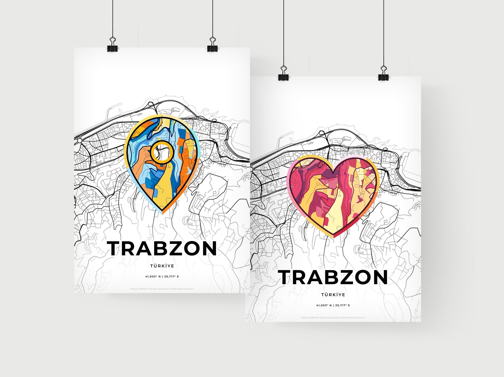 Trabzon Turkey art print for couples