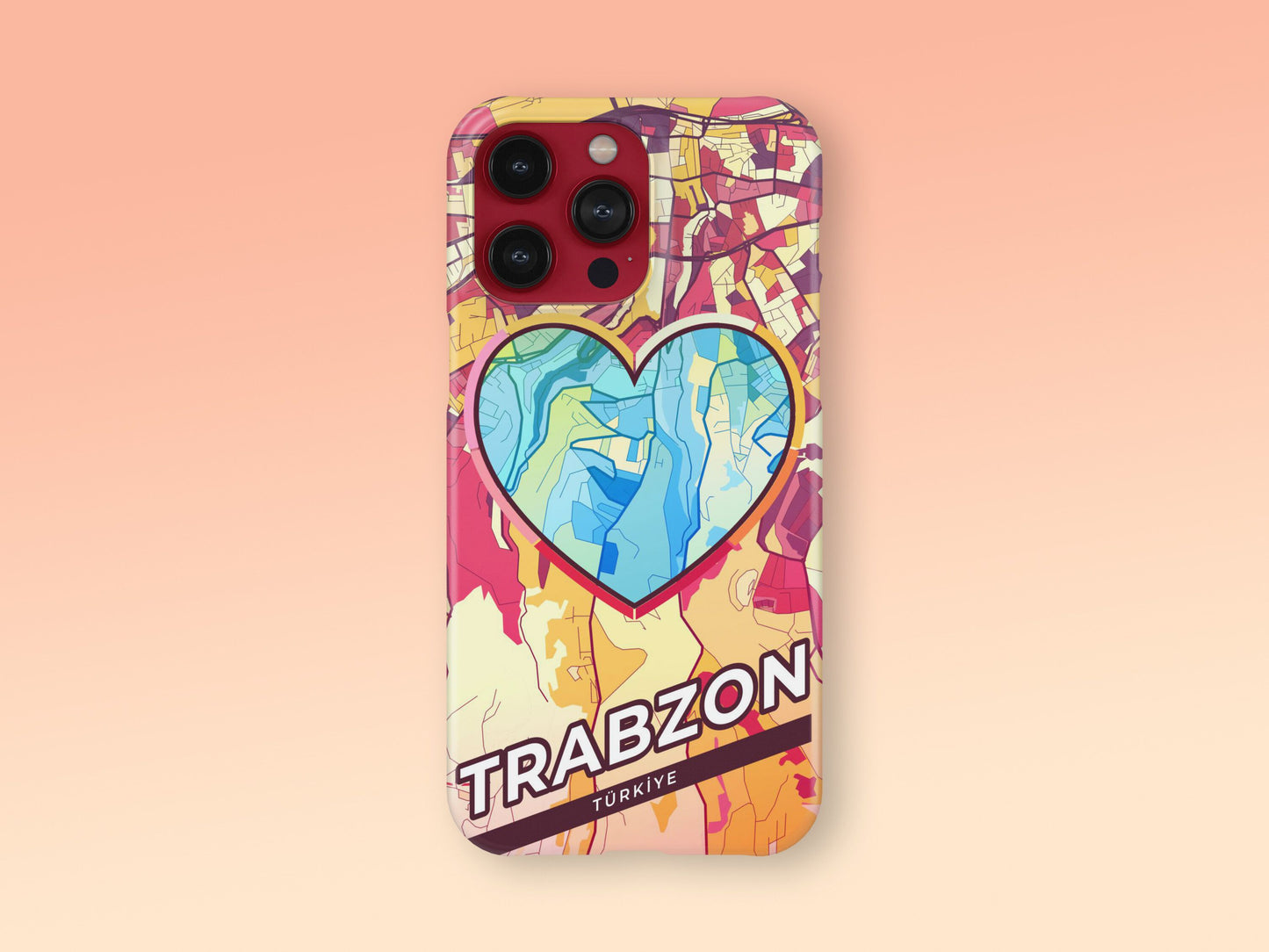 Trabzon Turkey slim phone case with colorful icon 2
