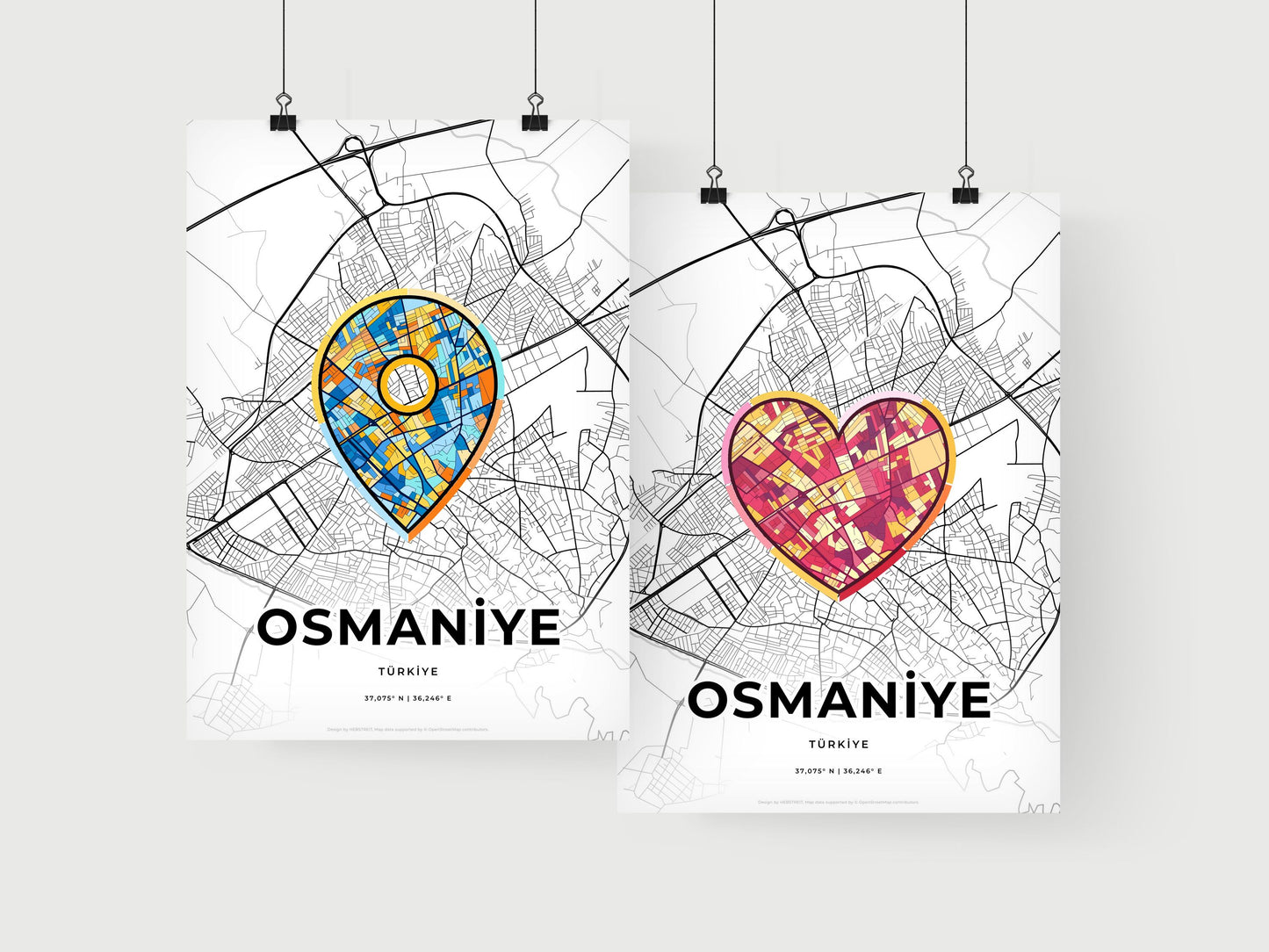 Osmaniye Turkey art print for couples