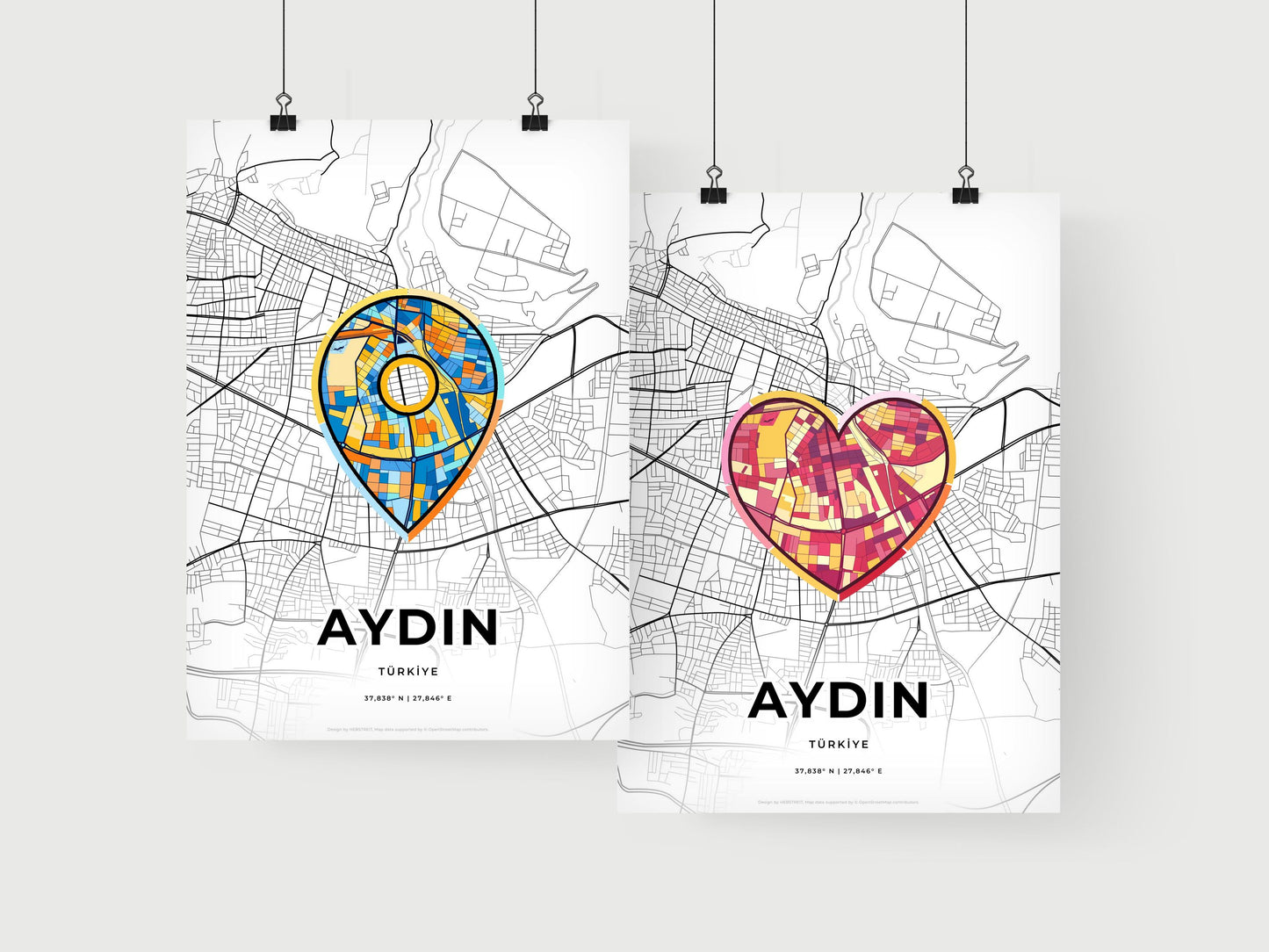 Aydin Turkey art print for couples