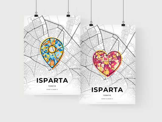 Isparta Turkey art print for couples