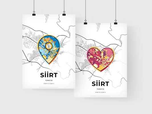 Siirt Turkey art print for couples