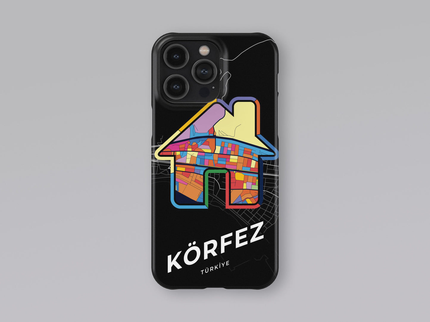 Körfez Turkey slim phone case with colorful icon. Birthday, wedding or housewarming gift. Couple match cases. 3