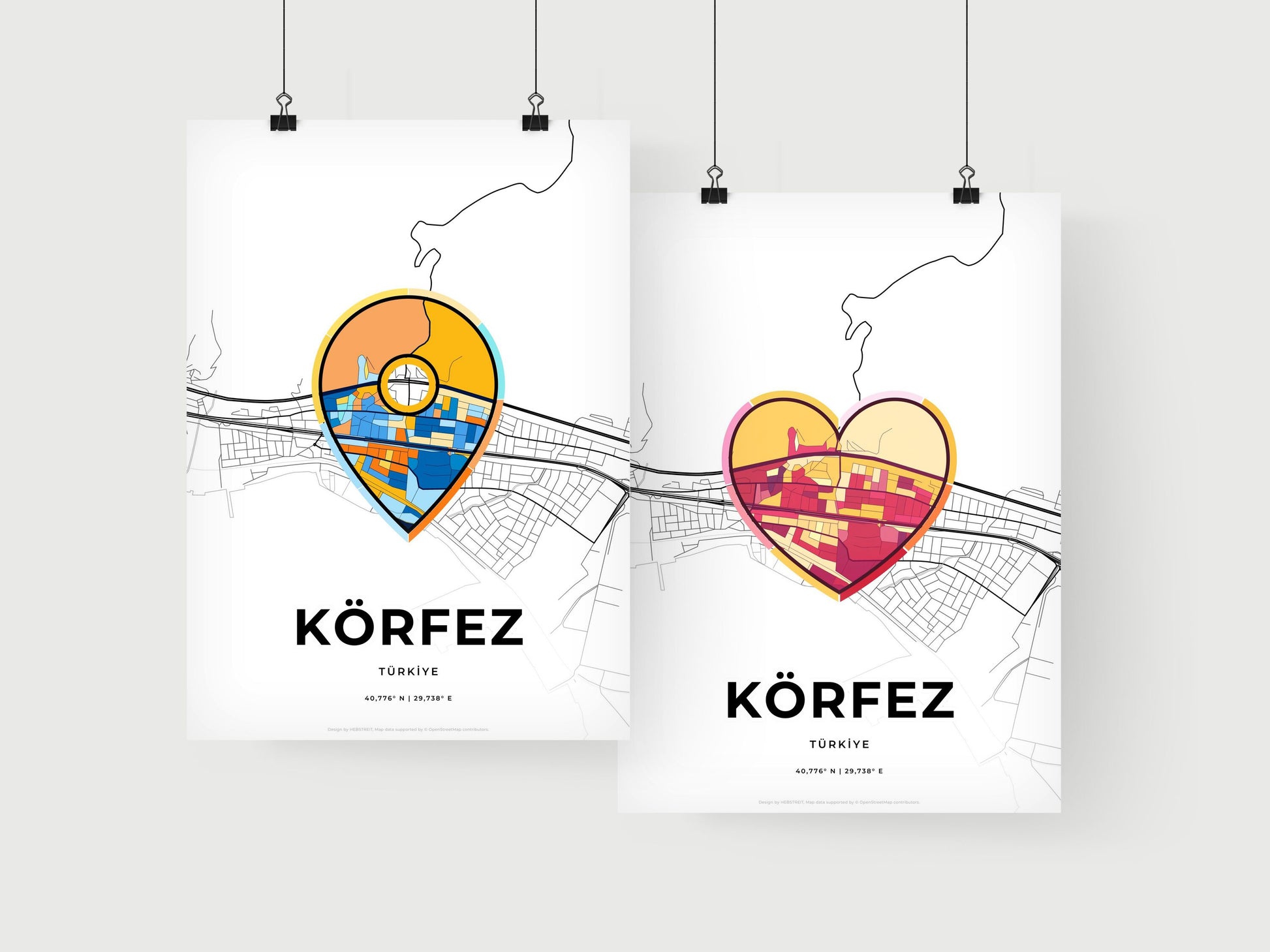 Körfez Turkey art print for couples
