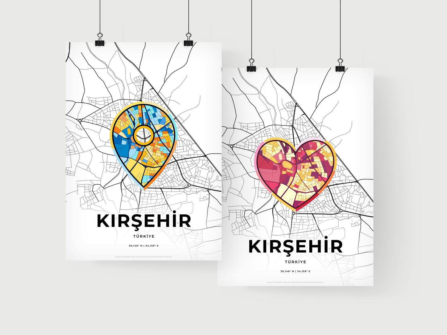 Kirşehir Turkey art print for couples
