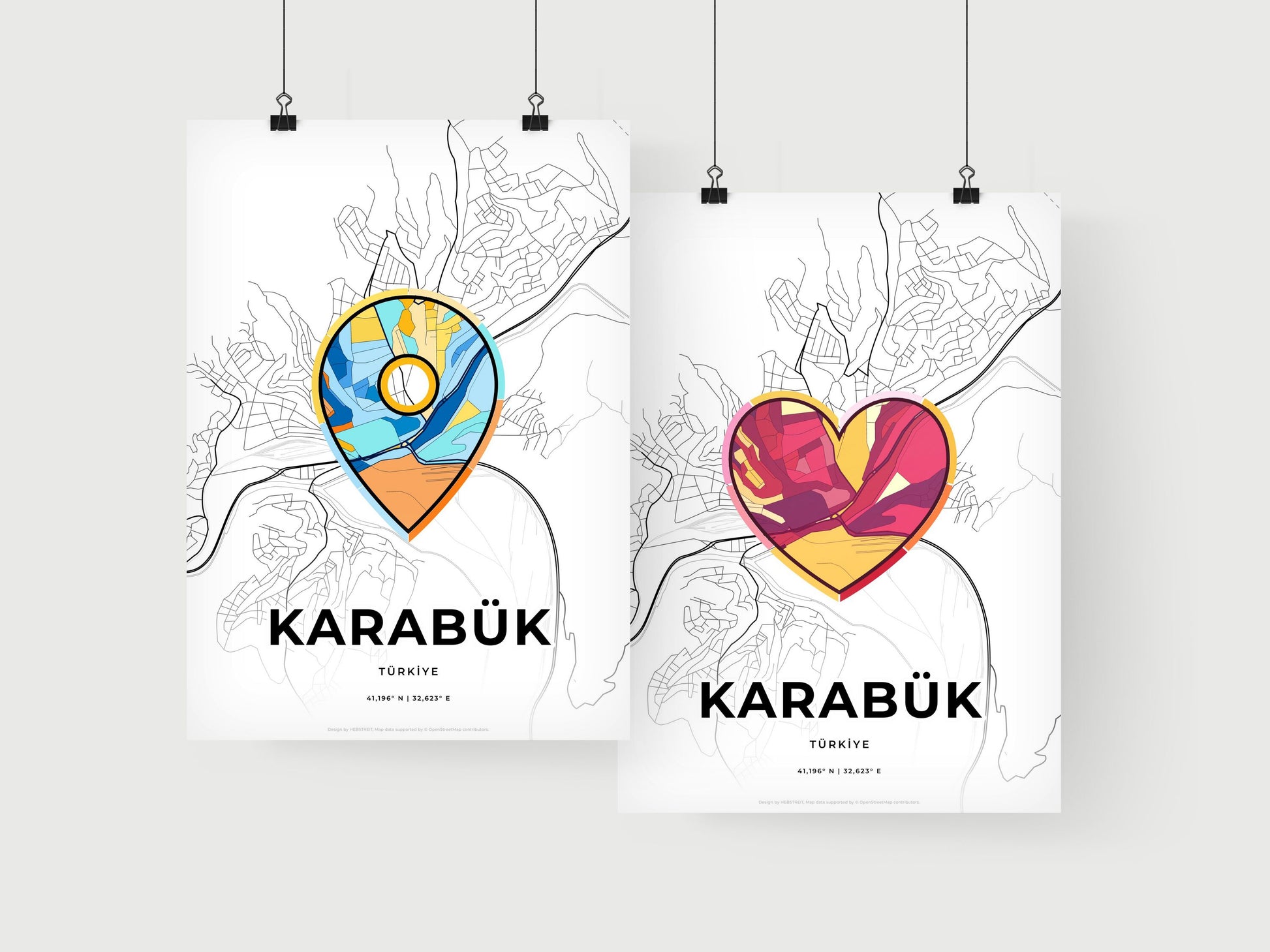 Karabük Turkey art print for couples