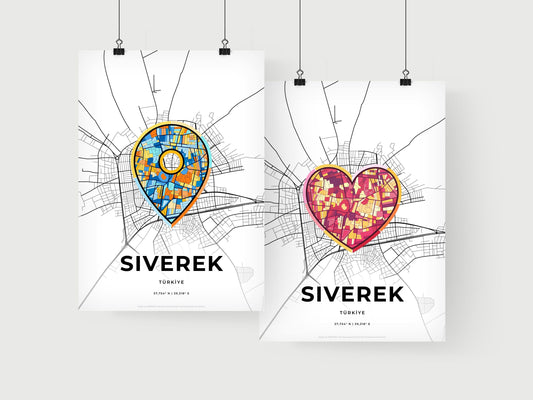 Siverek Turkey art print for couples