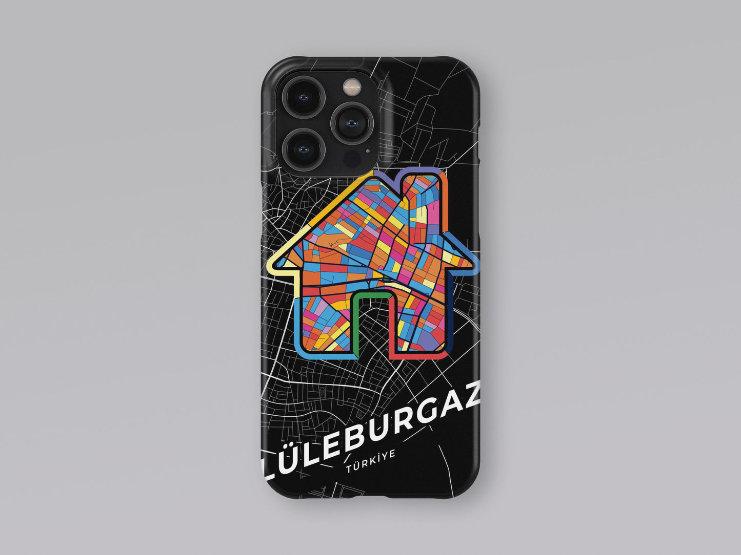 Lüleburgaz Turkey slim phone case with colorful icon. Birthday, wedding or housewarming gift. Couple match cases. 3
