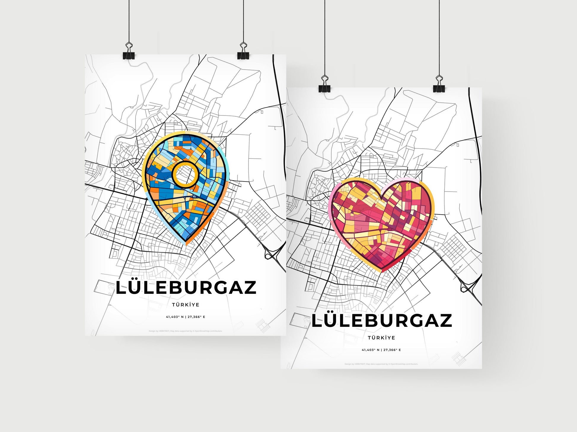 Lüleburgaz Turkey art print for couples