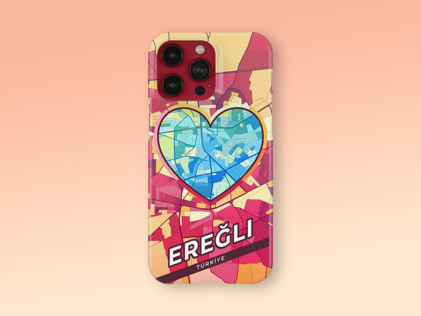 Ereğli Turkey slim phone case with colorful icon. Birthday, wedding or housewarming gift. Couple match cases. 2