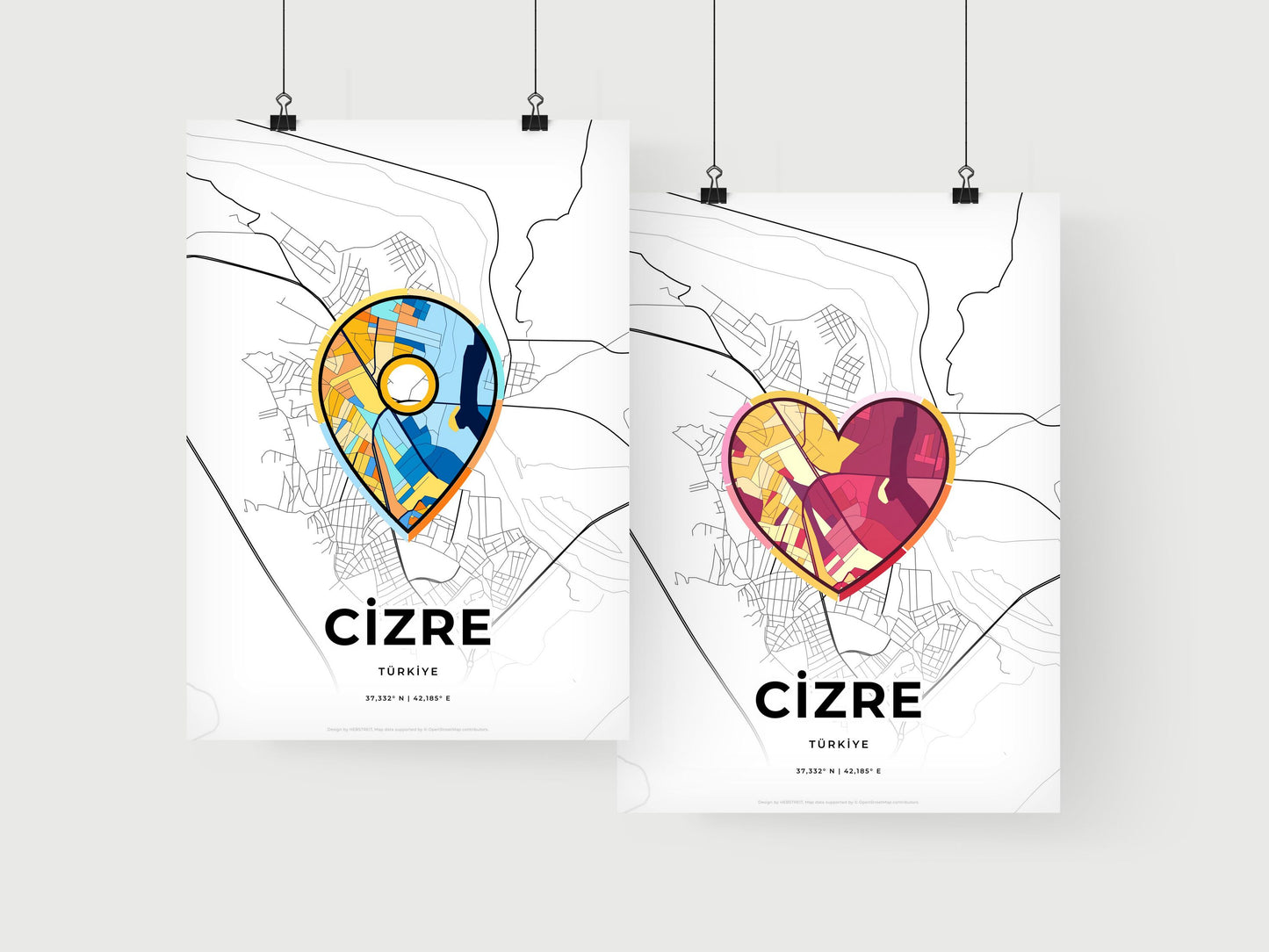 Cizre Turkey art print for couples