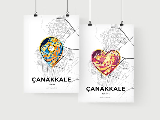 Çanakkale Turkey art print for couples