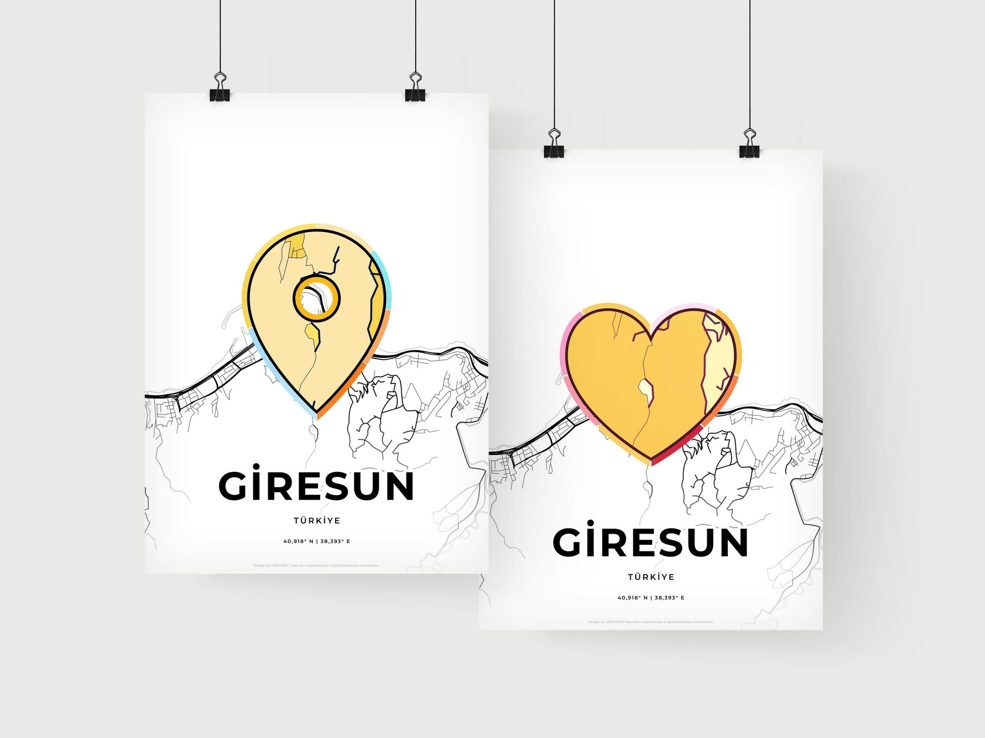 Giresun Turkey art print for couples
