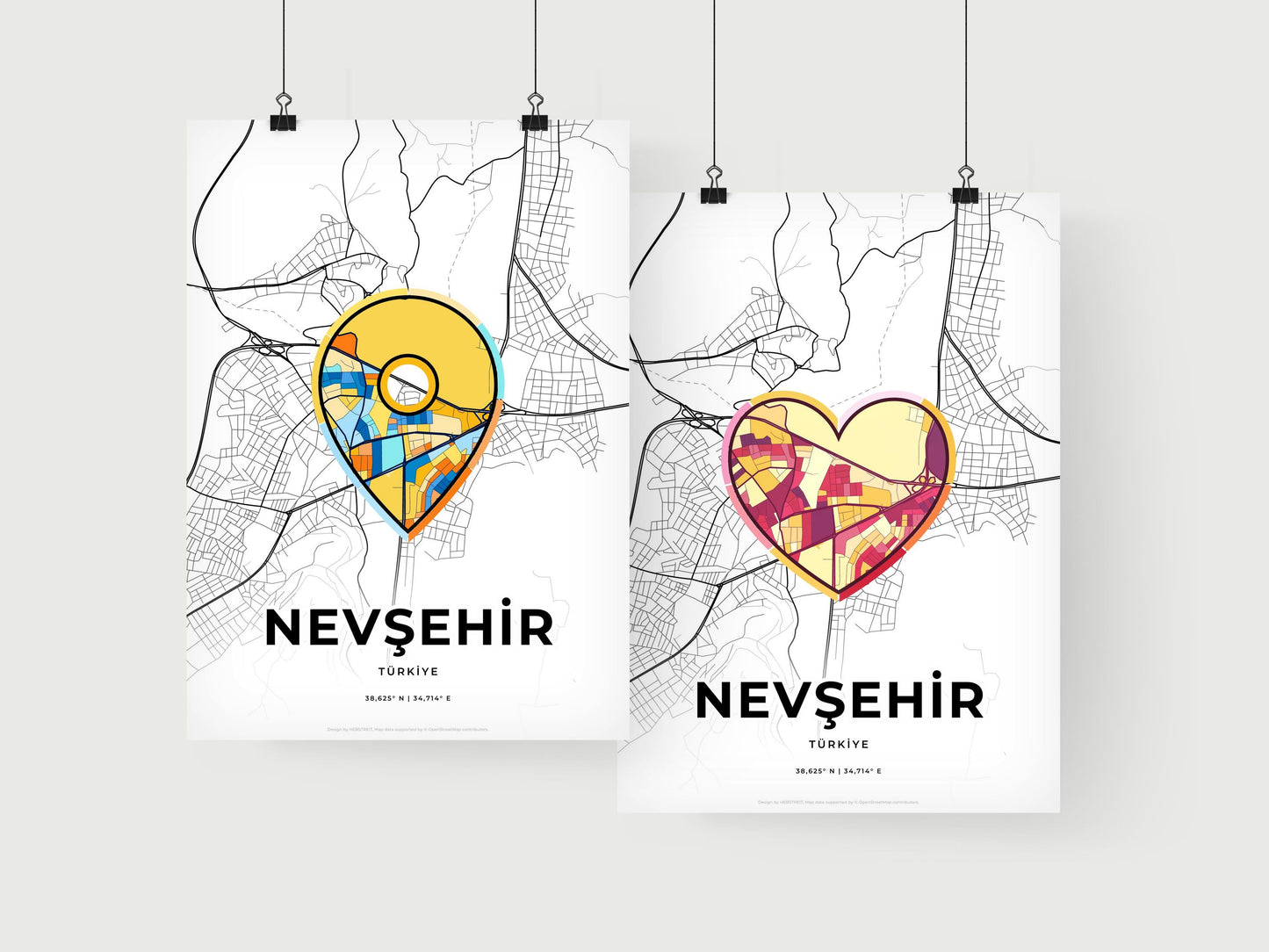 Nevşehir Turkey art print for couples