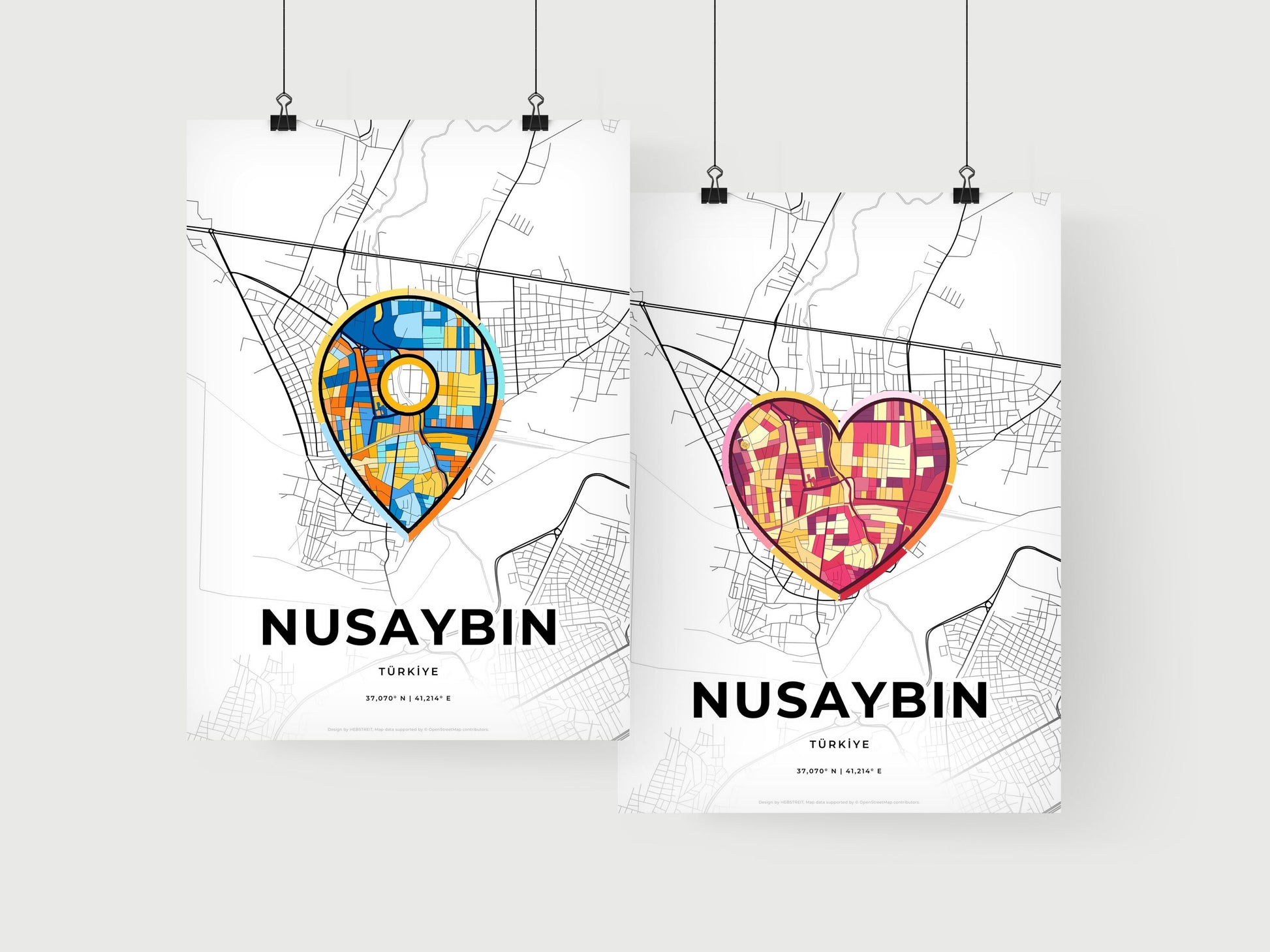 Nusaybin Turkey art print for couples