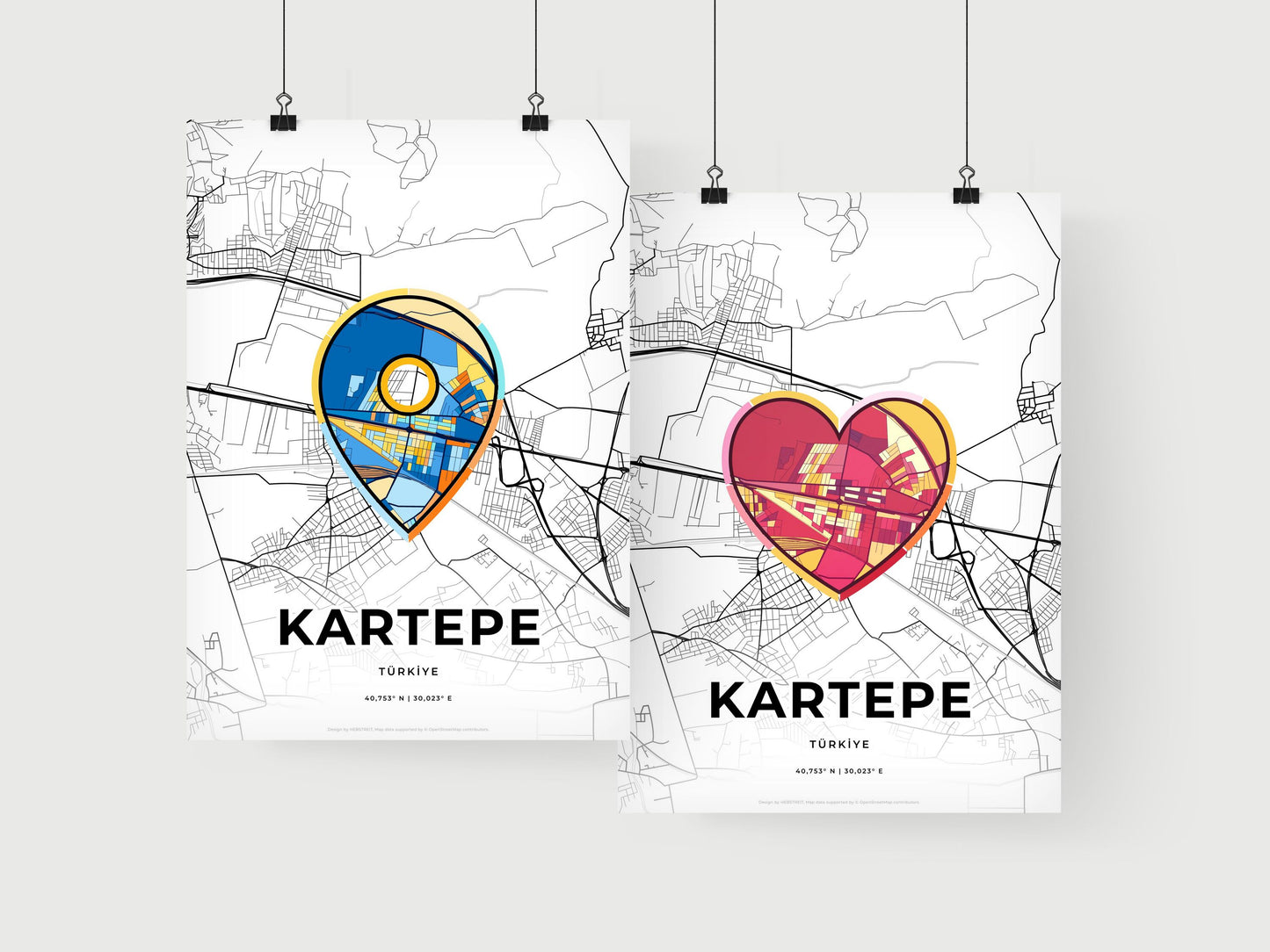 Kartepe Turkey art print for couples