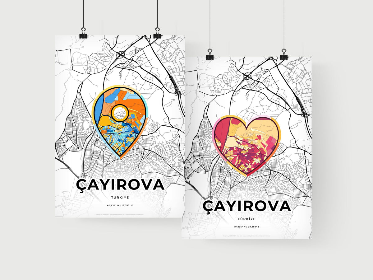 Çayirova Turkey art print for couples