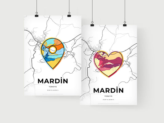 Mardin Turkey art print for couples