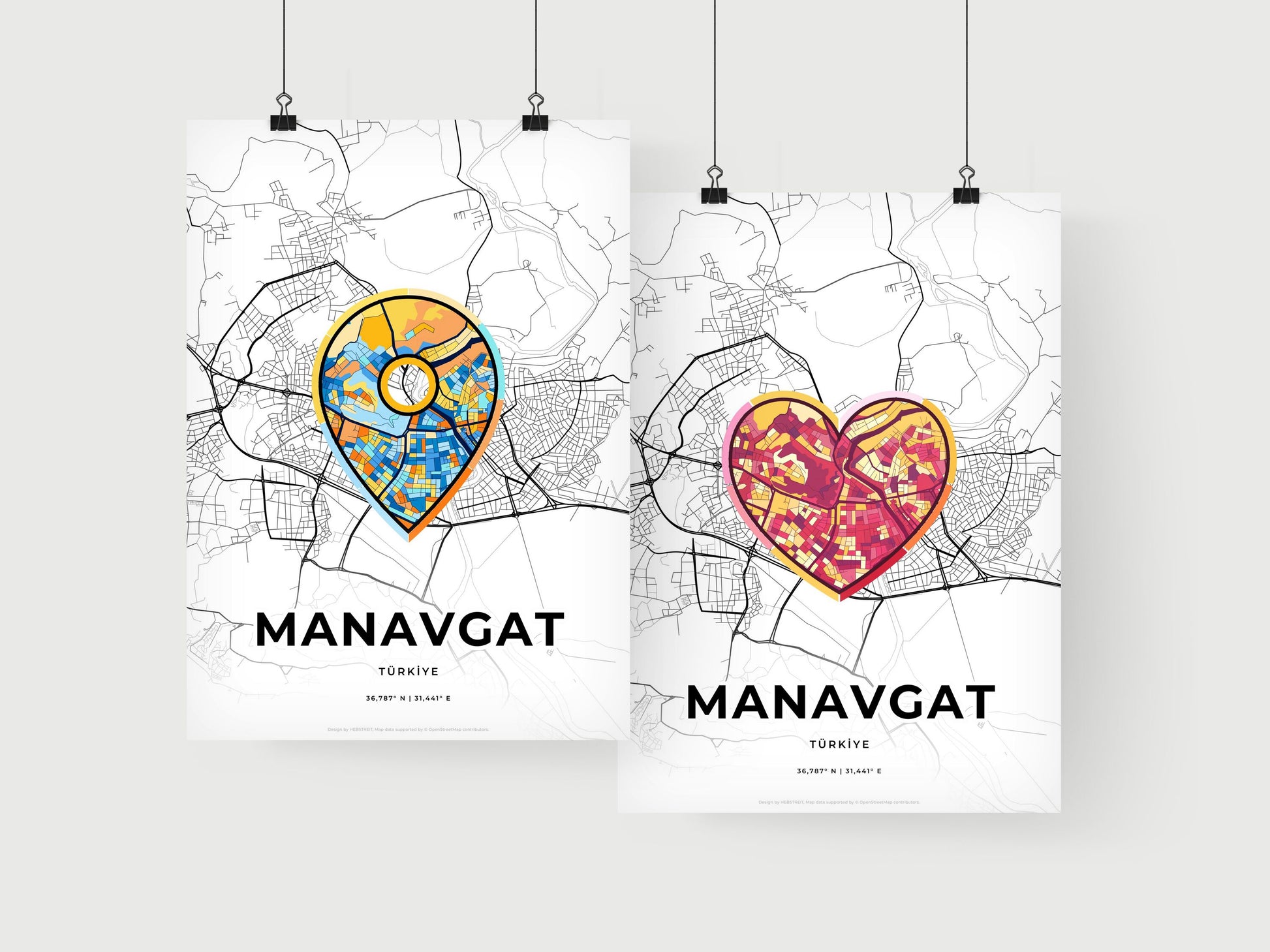 Manavgat Turkey art print for couples