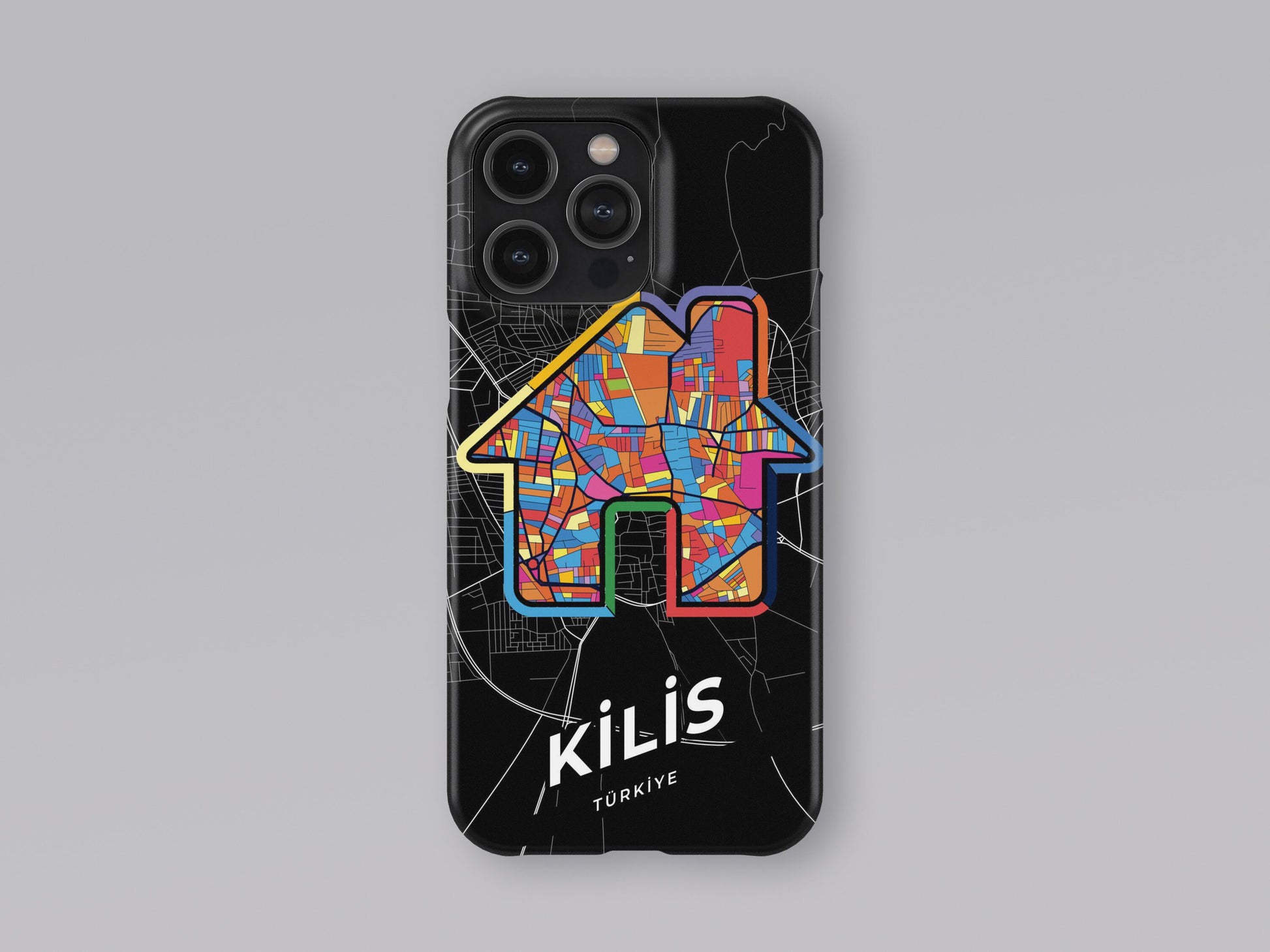 Kilis Turkey slim phone case with colorful icon. Birthday, wedding or housewarming gift. Couple match cases. 3