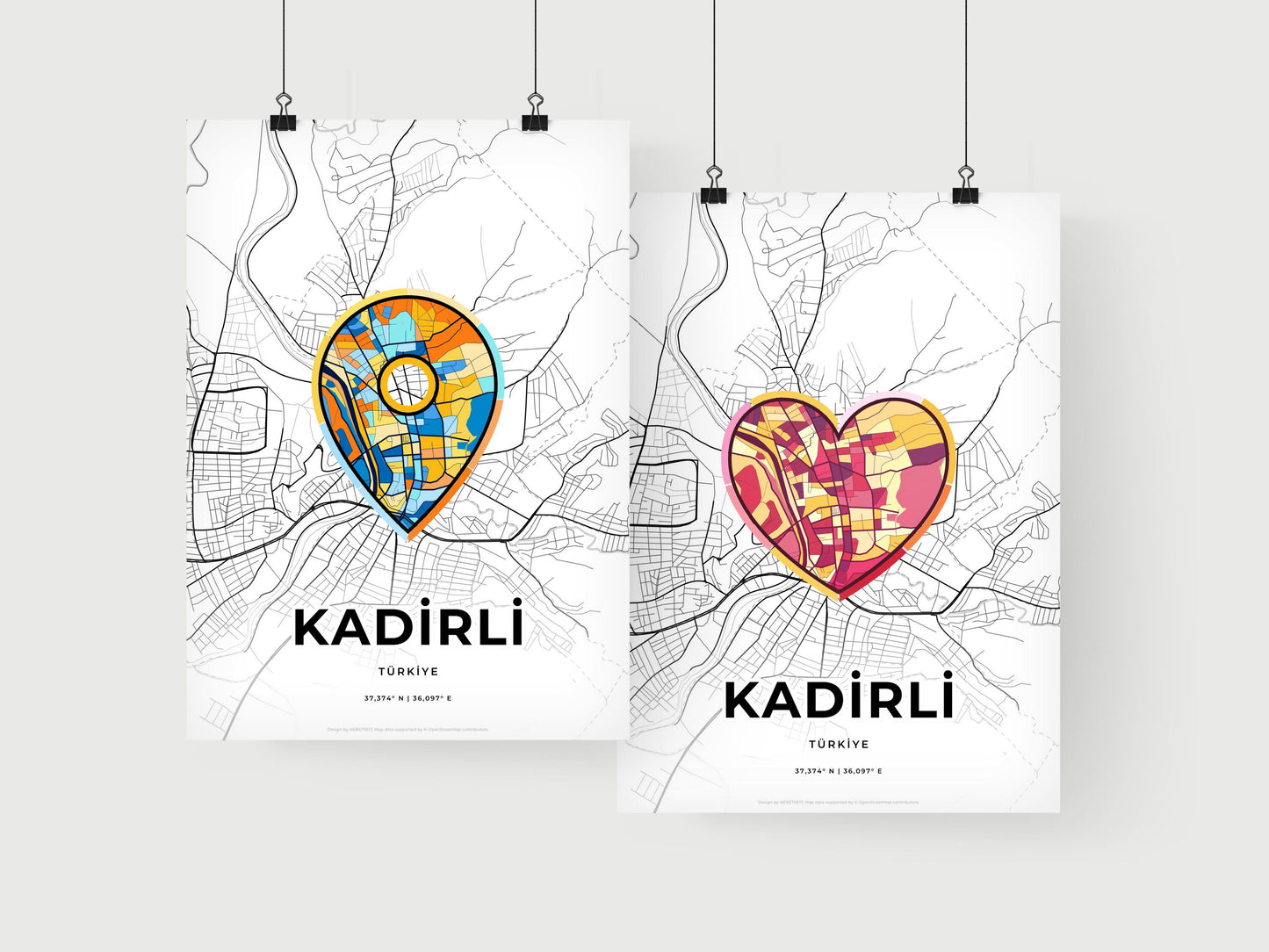 Kadirli Turkey art print for couples