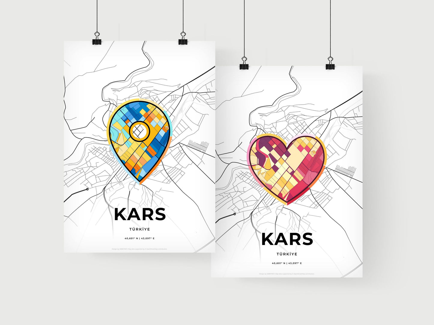 Kars Turkey art print for couples