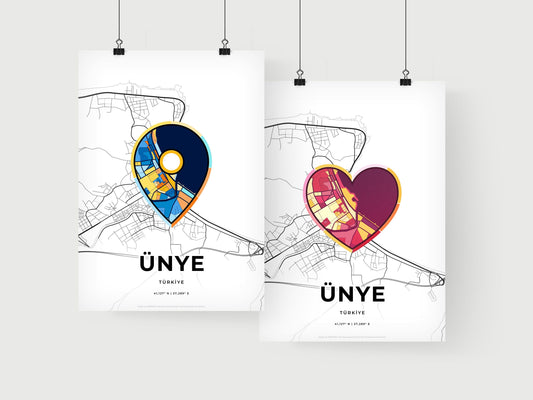 Ünye Turkey art print for couples