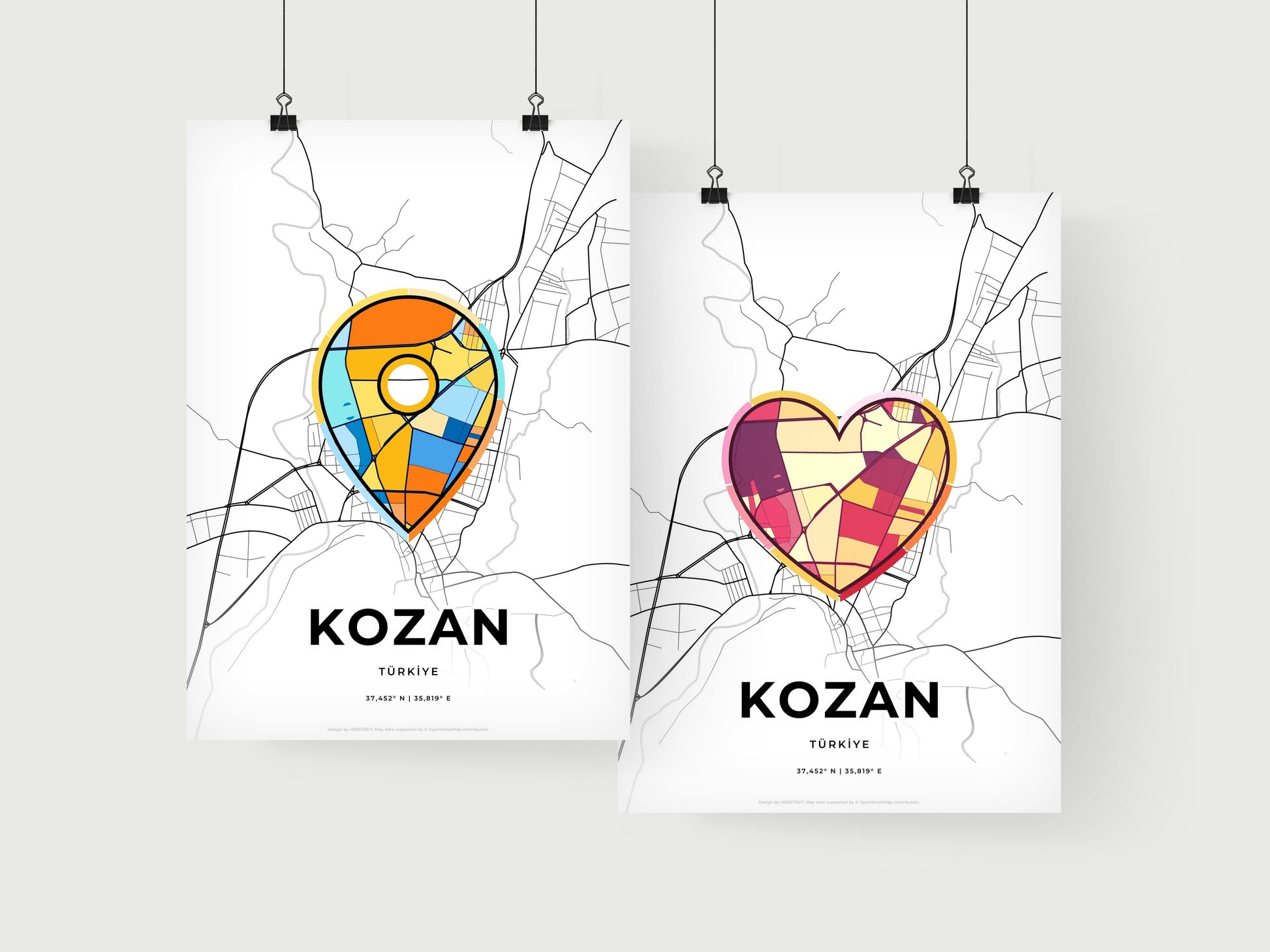 Kozan Turkey art print for couples
