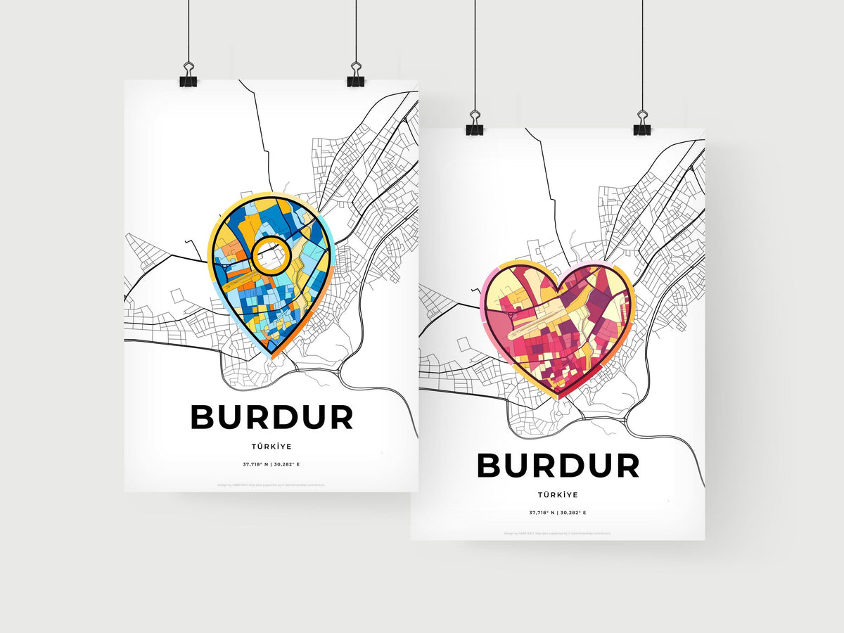 Burdur Turkey art print for couples
