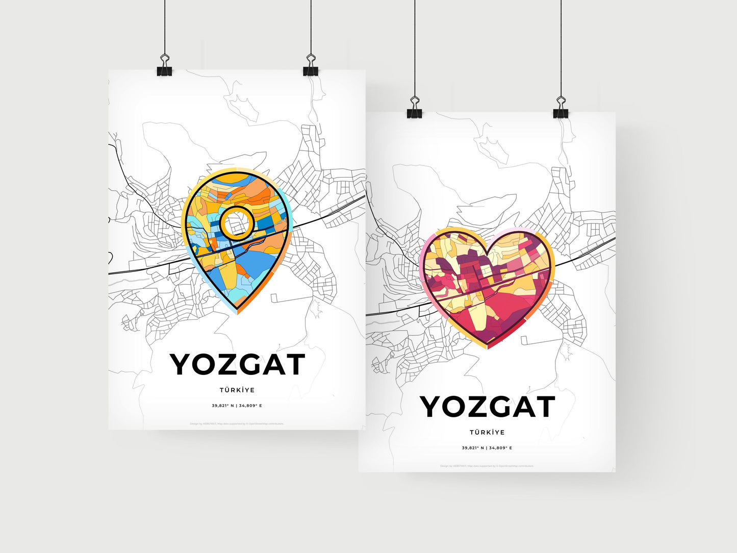 Yozgat Turkey art print for couples