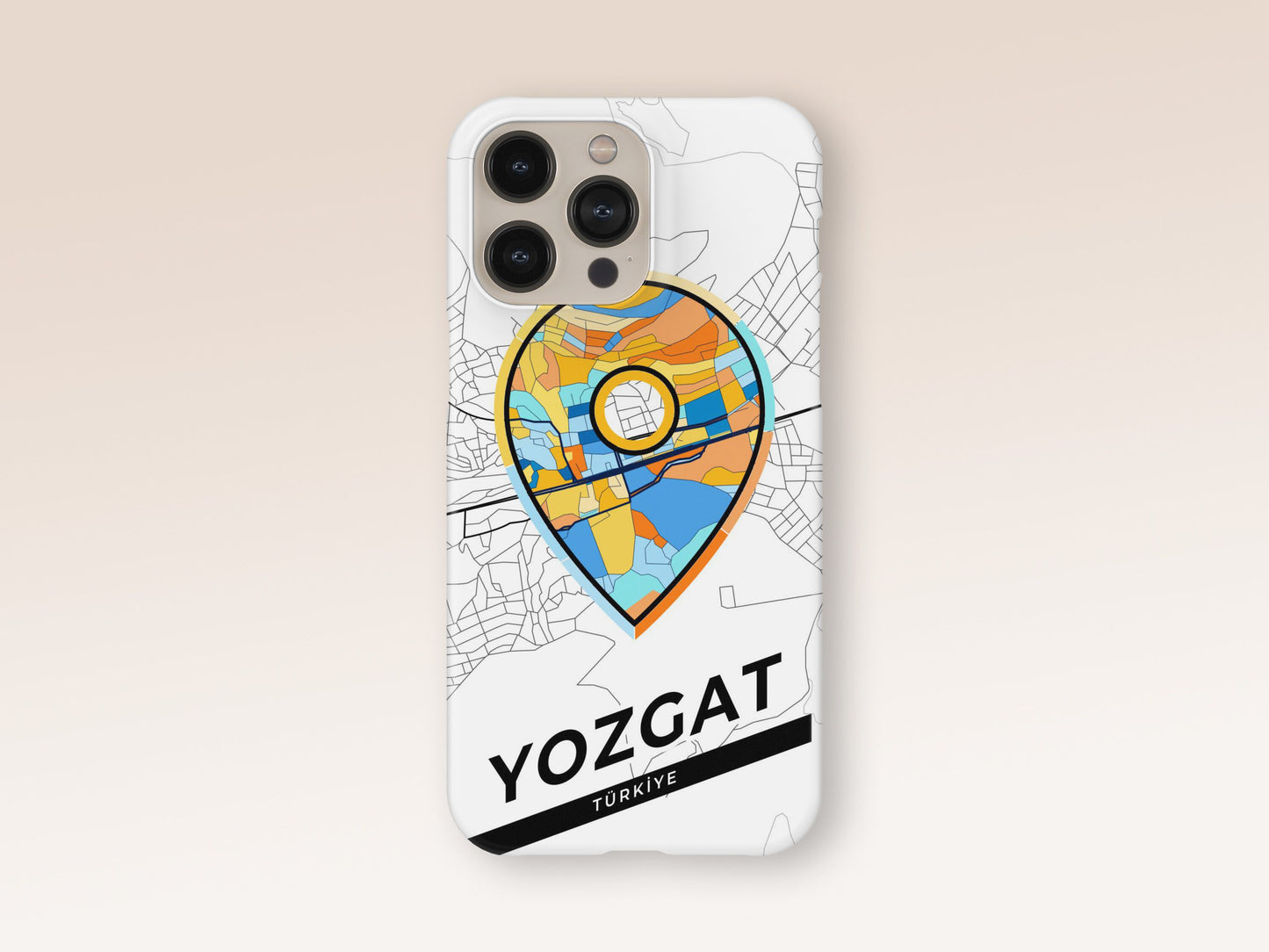 Yozgat Turkey slim phone case with colorful icon 1