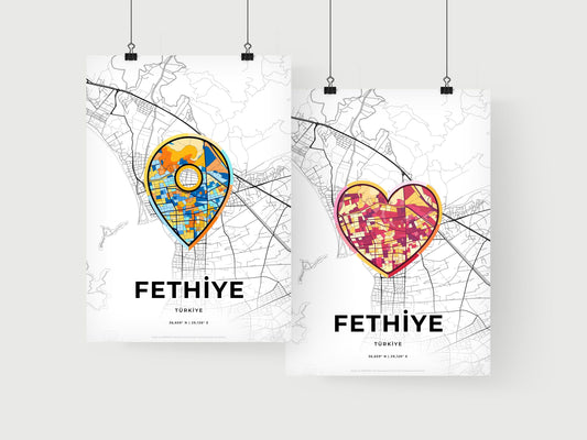 Fethiye Turkey art print for couples