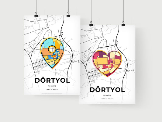 Dörtyol Turkey art print for couples