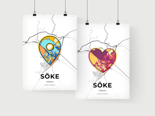 Söke Turkey art print for couples