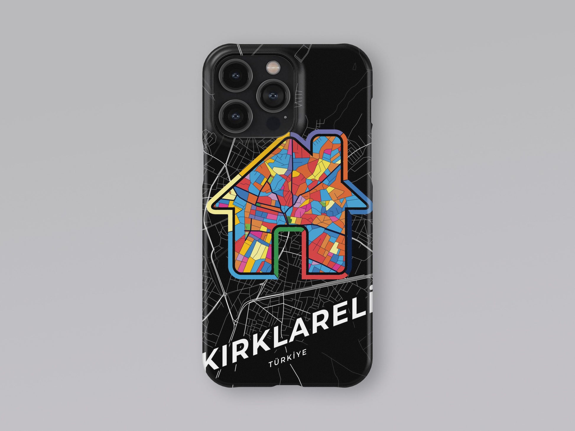 Kırklareli Turkey slim phone case with colorful icon. Birthday, wedding or housewarming gift. Couple match cases. 3